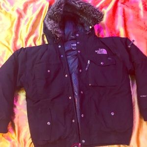 HEAVY GOOSE DOWN FUR HOOD PARKA North Face Gotham